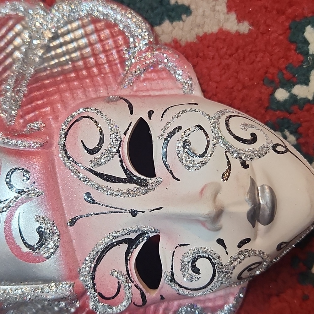 Authentic Stamped Venezia Ceramic  Carnevale Mask from 🇮🇹